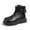 Black*, variant on Children Girls Short Ankle Boots Solid Color -Resistant Autumn Winter Booties Comfortable Casual Footwear Fun Vibrant Shoes