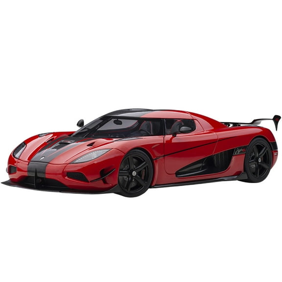 Koenigsegg Agera RS Chili Red with Black Accents 1/18  Model Car by Autoart
