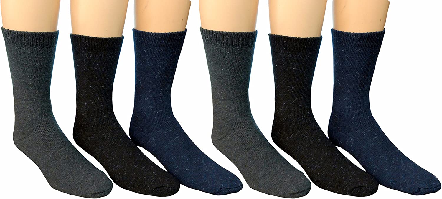 SOCKS'NBULK 12 Pairs of Mens Heavy Duty Wool Blend Winter Warm Work Socks - image 3 of 4