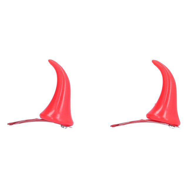 Alfileres De Cuerno De Demonio Rojo, Pinzas De Pelo De Cuerno De Demonio 10 Piezas Lindo De Moda Para Fiesta De Niños Para Niñas Para Fiesta De Halloween ANGGREK Devil Horn Hair Clips
