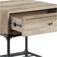 thumbnail image 4 of Brantley Oak Finish End Table with Storage Drawer and Shelf, Modern Side Table for Living Room, 4 of 5