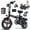 T1-20MPH, variant on 14 Inch Folding Electric Bicycle, 400W Adult Electric Bicycle, 48V 10.4Ah,Top Speed 19.9 Mph, Dual Disc Brake Safety System, 3-Speed Riding, Front Fork With Shock Absorption, Black