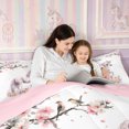 thumbnail image 4 of Manfei Animal Unicorn Queen Comforter Set 3 Pieces,Oriental Floral Bird Comforter Sets Queen,1 Comforter and 2 Pillowcases,Reversible, 4 of 6