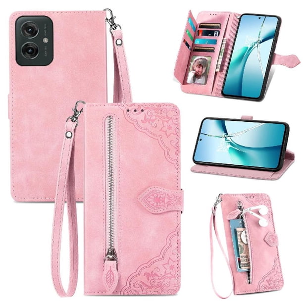 Funda billetera anti-golpes para GANGXUN Motorola Moto G55 , ideal para día a día y trabajo