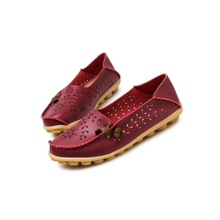 

Gomelly Women Loafer Slip On Flat Round Toe Driving Deck Outdoor Comfort Anti Skid Shoes