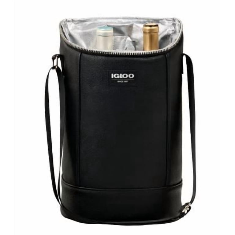 Insulated Faux Leather Igloo Beverage Tote - Walmart.com display picture 2
