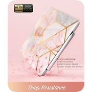 New iPad Pro 12.9 Inch Case, i-Blason [Cosmo] Full-Body Trifold Stand Protective Case Cover with Auto Sleep/Wake & Pencil Holder for Apple iPad Pro 12.9 Inch 2018 Release (Marble)