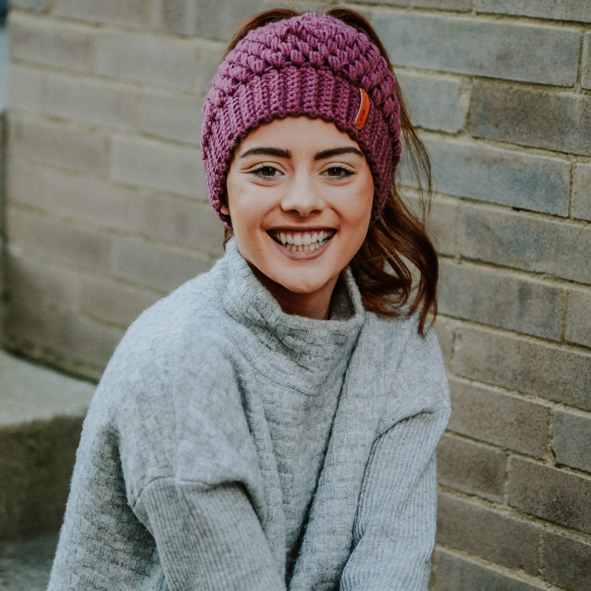 Madison Braids Women's Winter Hat Crochet Acrylic Slouchy Beanie