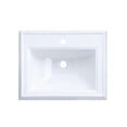 thumbnail image 2 of kohler 2241-1-0 vitreous china drop-in rectangular bathroom sink, 24.25 x 20.63 x 10.13 inches, white, 2 of 4