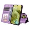 thumbnail image 4 of Funda tipo cartera GANGXUN para Motorola Moto G86 , diseño girasol, cuero PU, soporte, cierre magnético, tarjetero, 4 of 5