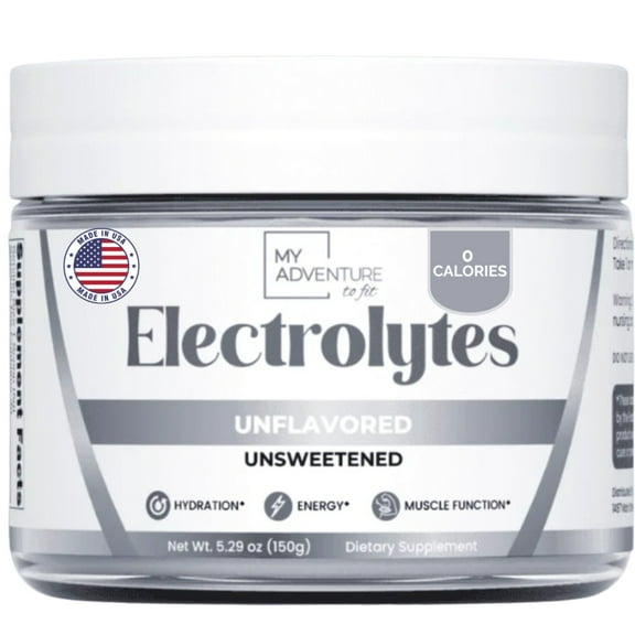 Unflavored Electrolytes Powder – Unsweetened, Zero Sugar Hydration (30 Servings)