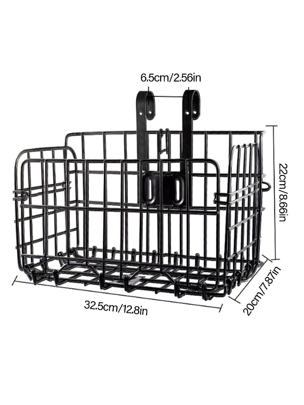 Mountain Bike Folding Hanging Basket Detachable Folding Bicycles Basket Front And Rear Hanging Side Trailer Basket