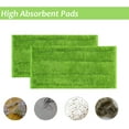 4 Pack Reusable Microfiber Mop Scrubbing Pads for Swiffer Wet Jet for Wet and Dry Sweeping