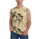 thumbnail image 1 of Fotbe Vintage Bird Men's Camiseta sin Mangas Estampada para Hombres, Playera Casual para Gimnasio, Entrenamiento, Playa-Large, 1 of 7