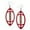 Crimson Red, variant on - Football Earrings - Teal Football Jewelry - Football Accessories (Teal Blue)