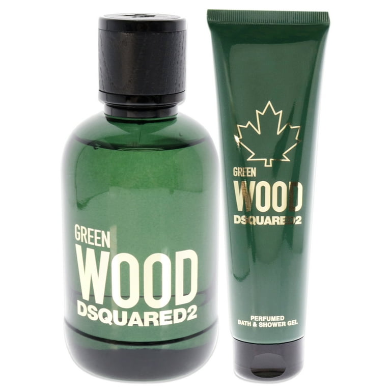 Green Wood by Dsquared2 for Men - 2 Pc Gift Set 3.4oz EDT Spray