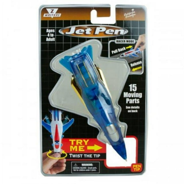 Bulk Buys KL23104 Blue Pull Back Jet Pen