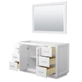 thumbnail image 2 of Wyndham Collection Miranda 54" Wood Single Bathroom Vanity in White/Nickel Trim, 2 of 5