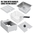 thumbnail image 3 of BeesClover 3600W High-Power Commercial Electric Deep Fryer 12.6Qt/12L Dual-Tank Design with Precise Temperature Control & 2 Baskets for Efficient Frying, 3 of 7