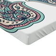 thumbnail image 2 of Ambesonne Hamsa Fitted Sheet, Boho Evil Eye Lotus, Twin XL Size, Pink Blue, 2 of 3
