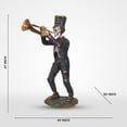 thumbnail image 3 of Universal Statues The Undead Trumpeter Outdoor Halloween Garden Statue - 67", 3 of 3