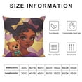 thumbnail image 5 of Nawypu Kids Throw Pillow Covers , Pink Pillow Covers African Girls Throw Pillow Covers Cute Girls Kids Pillowcase Decor Beautiful Cushion Cover for Livingroom Sofa Outdoor Couch, 5 of 5