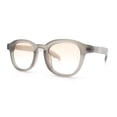 thumbnail image 4 of Normcore Hipster Fashion Beveled Round Horn Rim Plastic Sunglasses Grey - Beige, 4 of 8