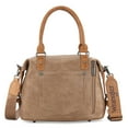 thumbnail image 6 of Wrangler Small Doctor Bag for Women Vintage Satchel Bag Western Handbags with Wide Strap, Khaki, 6 of 7