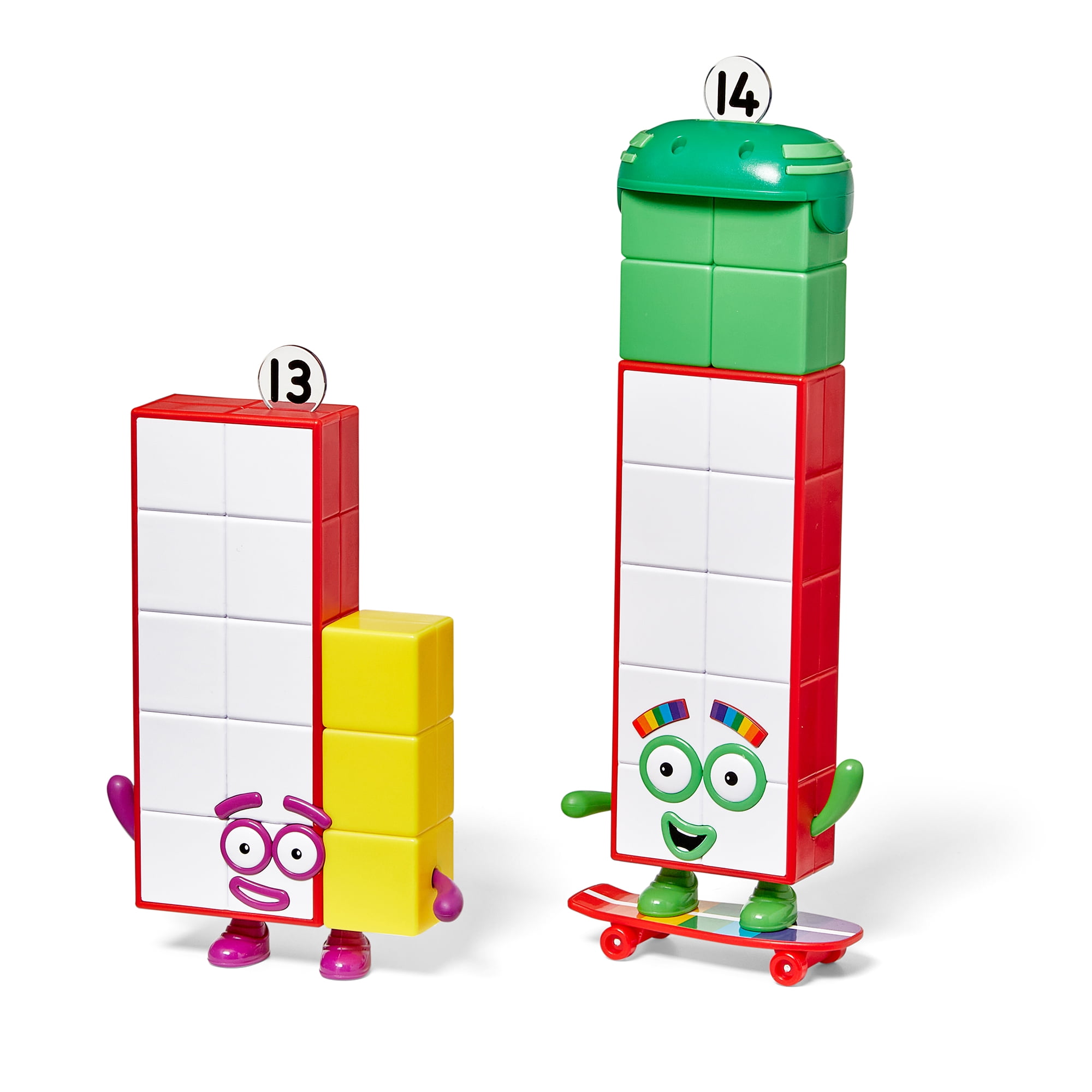 hand2mind Numberblocks Friends Thirteen and Fourteen Figures, Numbers for Toddlers, Math Toys for Kids 3-5, Small Figurines for Kids, Preschool Learning & Education Toys, Birthday Gifts for Kids