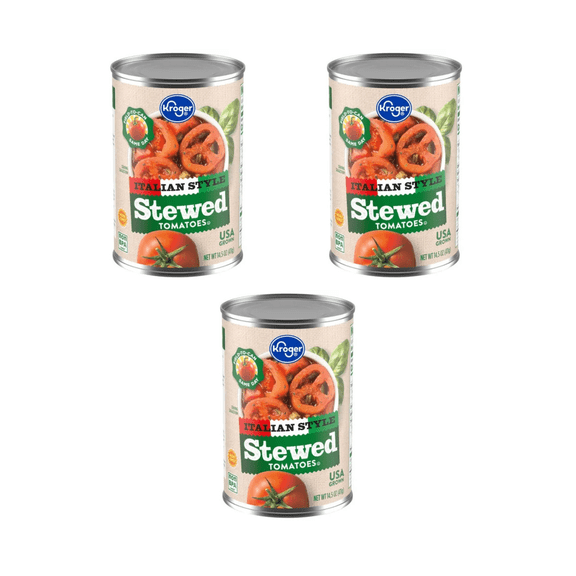 KR Italian Style Stewed Tomatoes 43.5 OZ 3-CAN