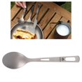 thumbnail image 1 of de titanio portátil para acampar, cubiertos de utensilios, vajilla, cubiertos para viajes, senderismo al aire libre, picnic Macarena Cuchara al aire libre, 1 of 8