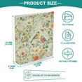thumbnail image 3 of FORMRS 3 Ring Binder 1.5 inch with Pockets Set of 2 Clip Board 200 Sheets Capacity, Green Floral Pattern, 3 of 8