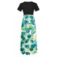thumbnail image 5 of Puntoco Vestido De Mujer De Manga Corta Con Estampado Floral Estilo Resort Falda Larga De Manga Corta Y Cuello Redondo Negro Xxl,Regalos Para Mujer Joven, 5 of 5