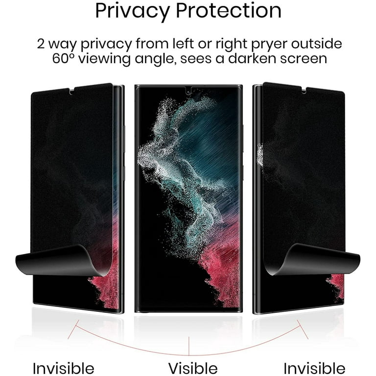 Privacy Screen Protector for Samsung Galaxy S22 Ultra TPU Film