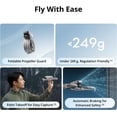 thumbnail image 3 of DJI Flip With RC 2 Screen Remote Controller, Follow Me Drone With 4K UHD Camera for Adults, Under 249 g, 3-Axis Gimbal Stabilization, 44000ft/13km Video Transmission, Palm Takeoff, 31-Min Flight Time, 3 of 8