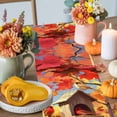 thumbnail image 4 of Fall Maple Table Runner, Autumn Thanksgiving Kitchen Dining Table Decoration for Home Party Decor 13x72 Inches, 4 of 9
