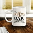 thumbnail image 2 of The Coffee Bar Open 24/7 11oz Ceramic Coffee Mug | Funny Coffee Cups, 2 of 6