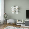 thumbnail image 3 of Ada Home Decor Furniture 19.7" 3 Tier White Waco Modern Wall Shelf, 3 of 7
