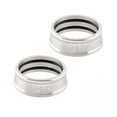 thumbnail image 1 of 2x2x Anillos De Fijación De Manillar De Bicicleta Plegable Marco De Aluminio Montaje De Vástago Reemplazo Argent 25,4mm, 1 of 8