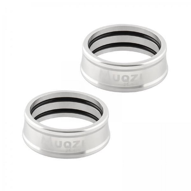 2x2x Anillos De Fijación De Manillar De Bicicleta Plegable Marco De Aluminio Montaje De Vástago Reemplazo Argent 25,4mm
