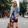 thumbnail image 4 of Fotbe Colorful Skull Vestido de Verano sin Mangas para Mujer – Vestido Midi Línea A, Estilo Camiseta Floral, Vestido Playero Casual y Fluido, 4 of 7