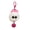 White, variant on White Polyester Weave Backpack Charm Decorative Zipper Pull for Keys & Bags 2-Pack