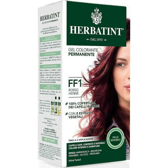 Herbatint - Couleur de Cheveux Permanente Flash Fashion, Ff1 Henné Rouge, 135ml