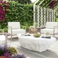 thumbnail image 2 of Ms Furniture Concrete and Stone Coffee Table, White, 2 of 5