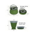thumbnail image 2 of BLEEUS Silicone Folding Kettle Portable Outdoor Camping Water Pot Teacup Set Camping Kitchen Utensils (Set A), 2 of 9