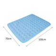 thumbnail image 2 of IBaodan Sales Clearance Dog Cat Ice Silk Mat, 27.5x21.6" Summer Pet Cool Mat Sleeping Mat Lce Mat Dog & Cat Cooling Mat Pet Supplies (Blue-XL), 2 of 2