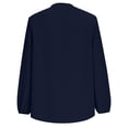 thumbnail image 5 of CLOISE Womens Blouses Dressy Casual Long Sleeve Plus Size Tops Deep V Neck Elegant Pullover Solid Color Loose Summer T Shirts Navy, 5 of 8