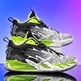 thumbnail image 6 of Men's Thick-Soled Wear- Basketball Shoes, Trendy  Color-Blocked Breathable Sneakers, Fashionable and Versatile,  and Comfortable Running Shoes, Jogging Shoes, 6 of 8