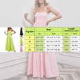 thumbnail image 3 of Rovga Women Casual Holiday Beach Long Dress Solid Color Off-Shoulder Strap Waist Long Dress Stylish Dailywear, 3 of 9
