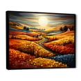 thumbnail image 2 of Designart "Revealing Countryside Blend II" Farm Floater Framed Wall Art Living Room, 2 of 5